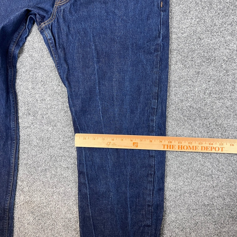 Brave Star Selvage Jeans Mens 38x32 Blue Dark Wash Selvedge Straight Made in USA - Picture 13 of 14